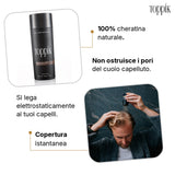 Toppik fibre di cheratina, risultato sul diradamento
