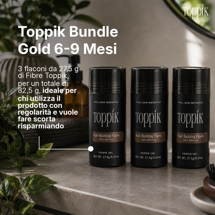 Toppik Bundle Gold, scorta di fibre per 6-9 mesi