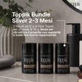 Toppik Bundle Silver, scorta di fibre per 2-3 mesi