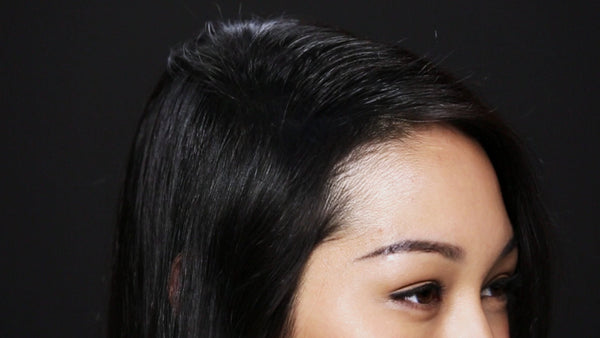 Foto dopo l'applicazione di TOPPIK su capelli donna