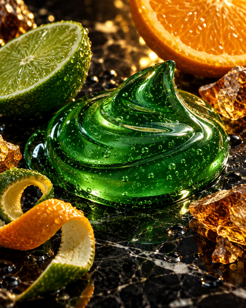 Fragranza Agrumi e Ambra: gel doccia con note agrumate e ambrate
