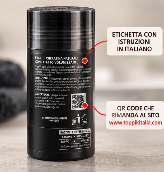 Il QR code sull'etichetta